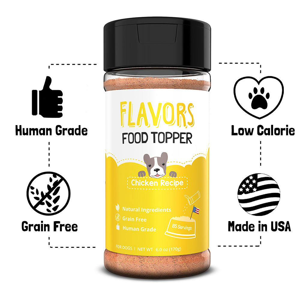 FLAVORS Dog Food Toppers and Treat Mix For Pets