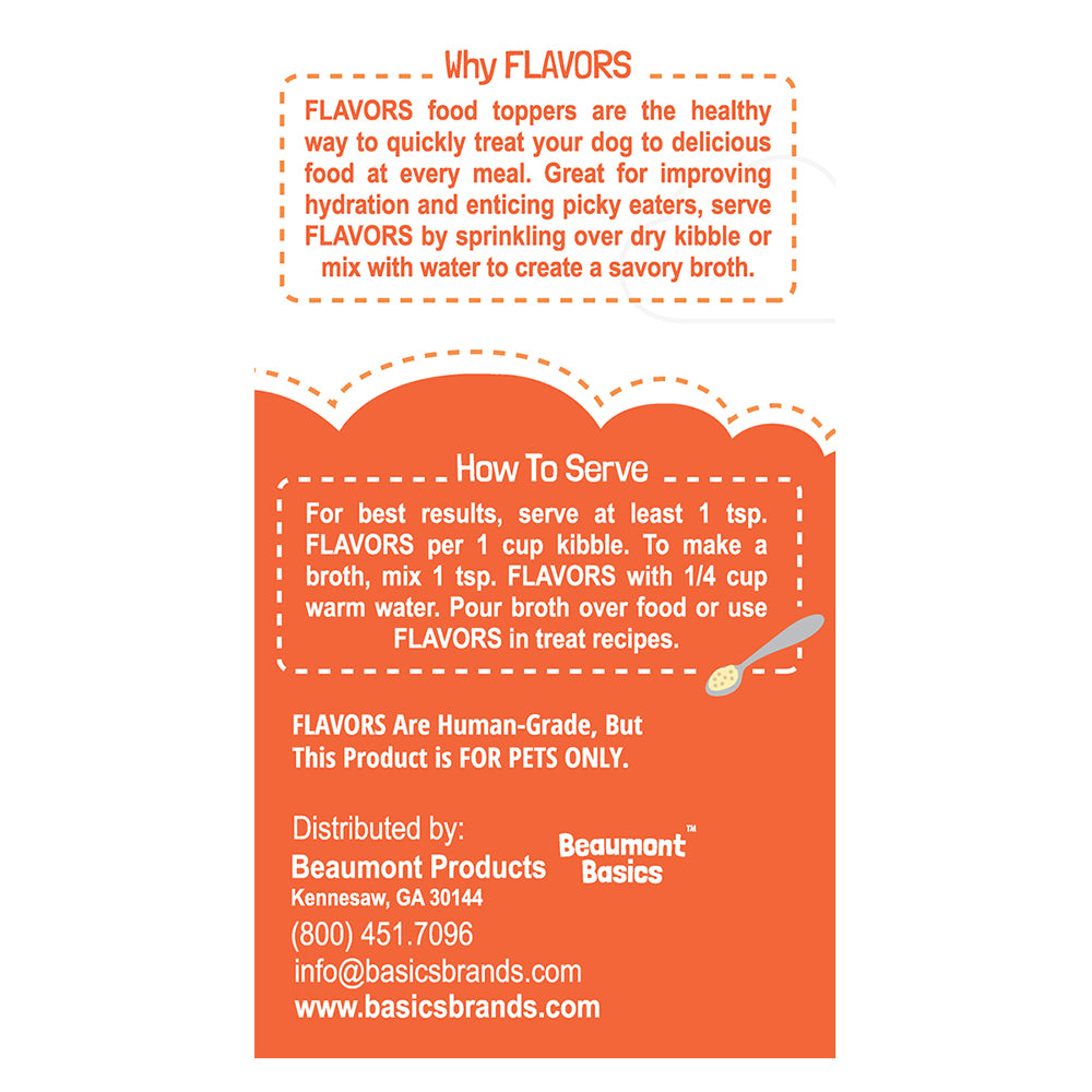 FLAVORS Dog Food Toppers and Treat Mix For Pets