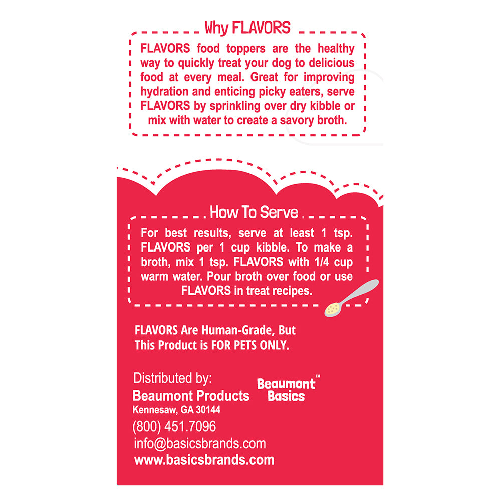 FLAVORS Dog Food Toppers and Treat Mix For Pets